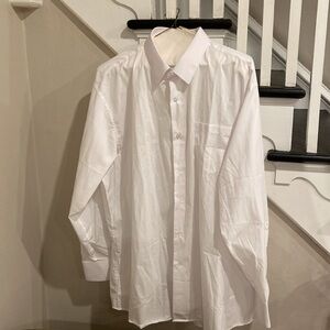 COPY - White Berlioni Mens Button Down Dress Shirt Size 3x
